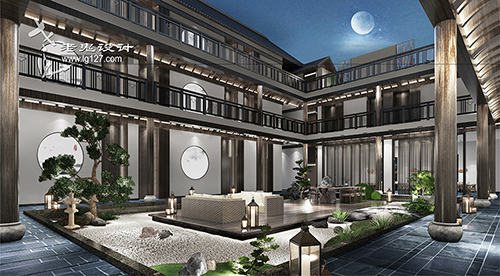 仲景養生小鎮禪意民宿酒店設計